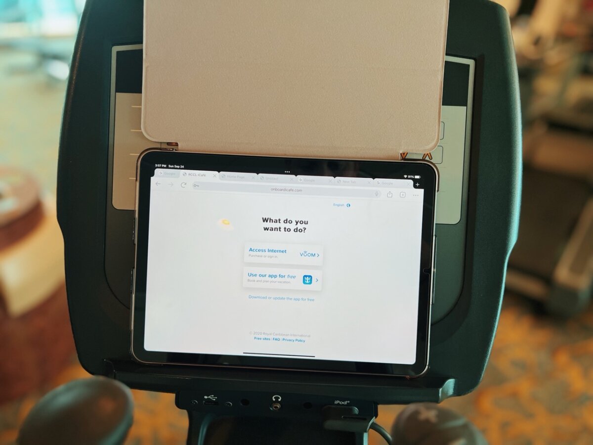 Connecting to W-Fi on an iPad while on a cruise ship