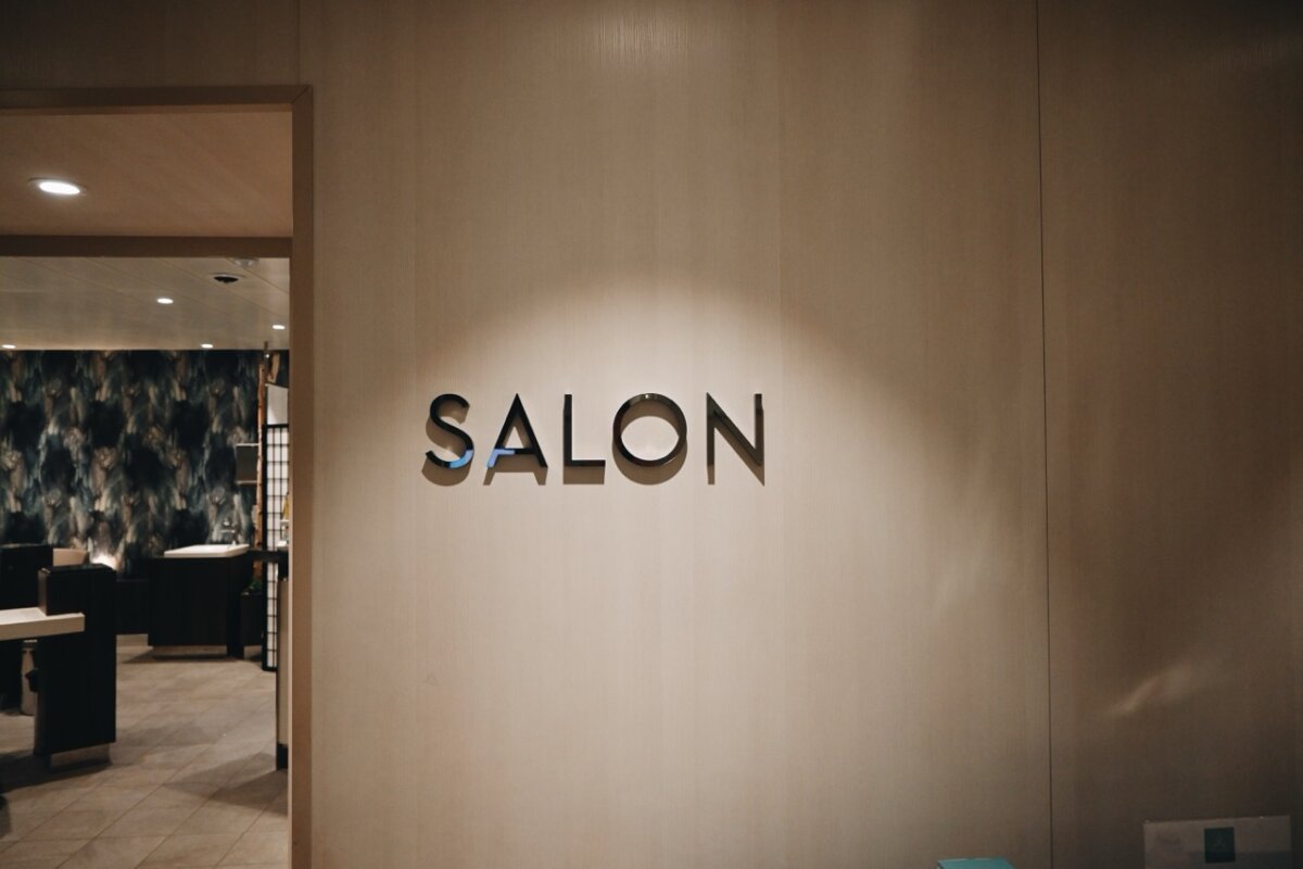 Salon onboard a Royal Caribbean cruise ship