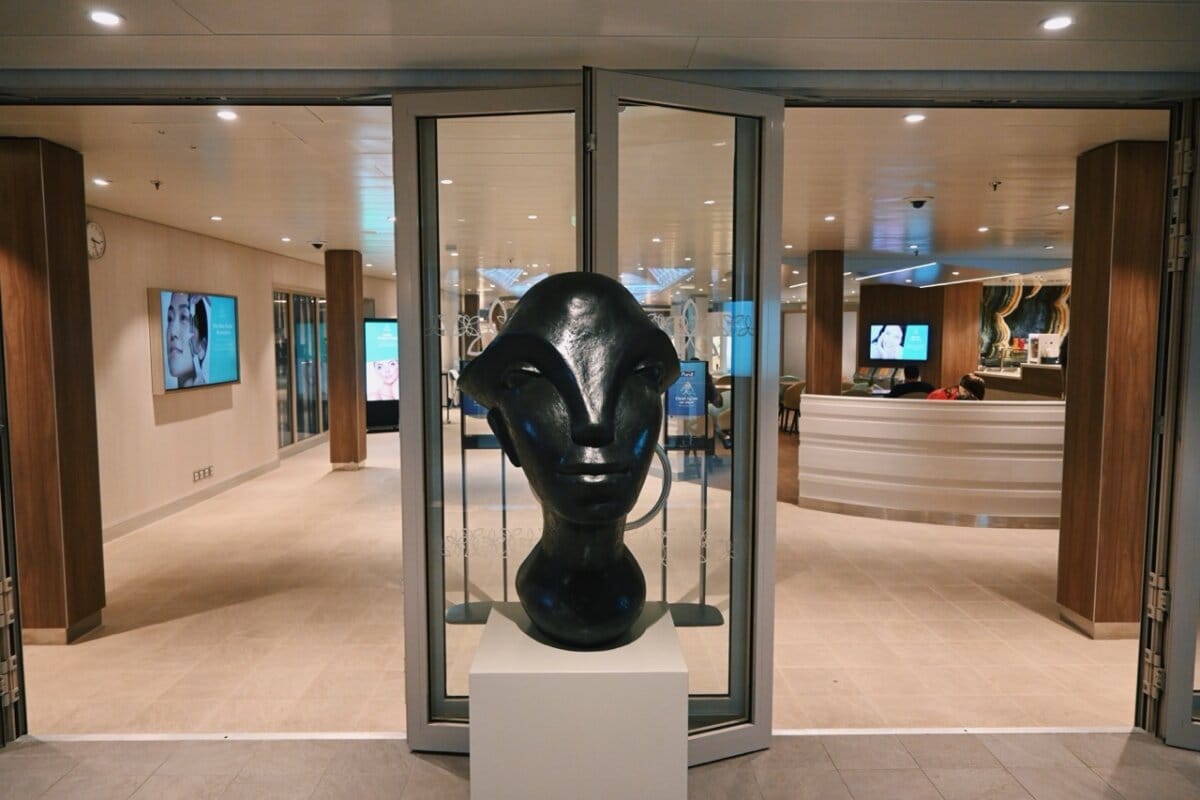Entrance to the Vitality Spa on a Royal Caribbean cruise