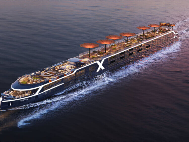 Celebrity River Cruises new ship, Celebrity Compass, seen in brand-new rendering