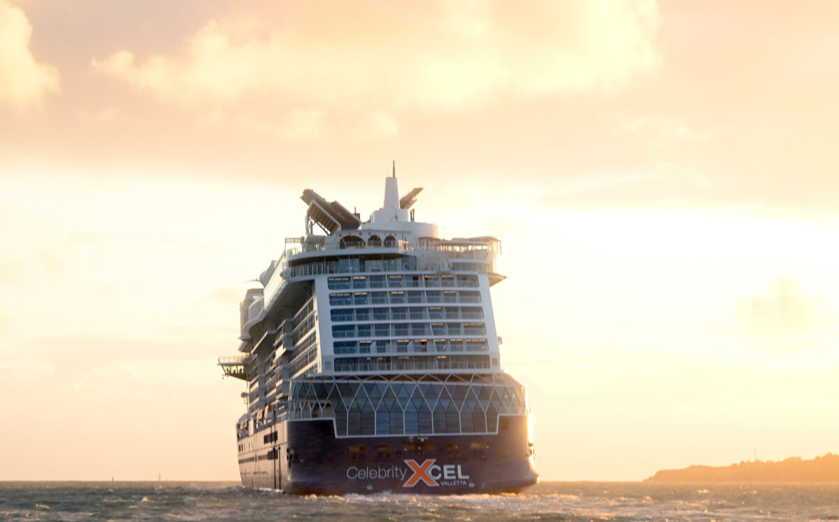 Celebrity Xcel sails during sea trials