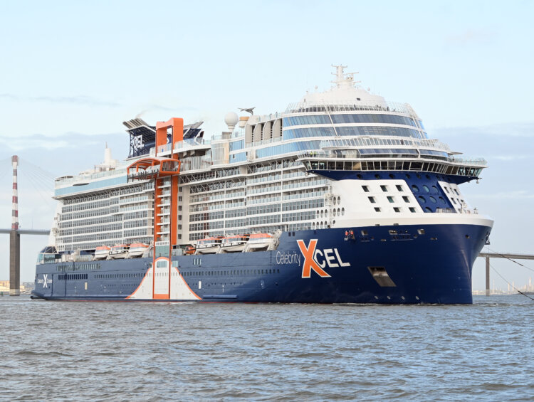Celebrity Xcel during her sea trials in September 2025