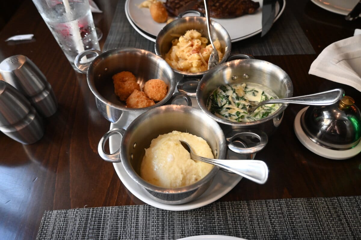 Sides at Chops Grille on Royal Caribbean