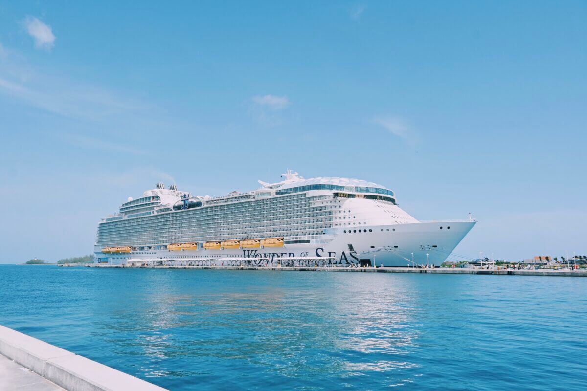 Wonder of the Seas docked in Nassau, Bahamas