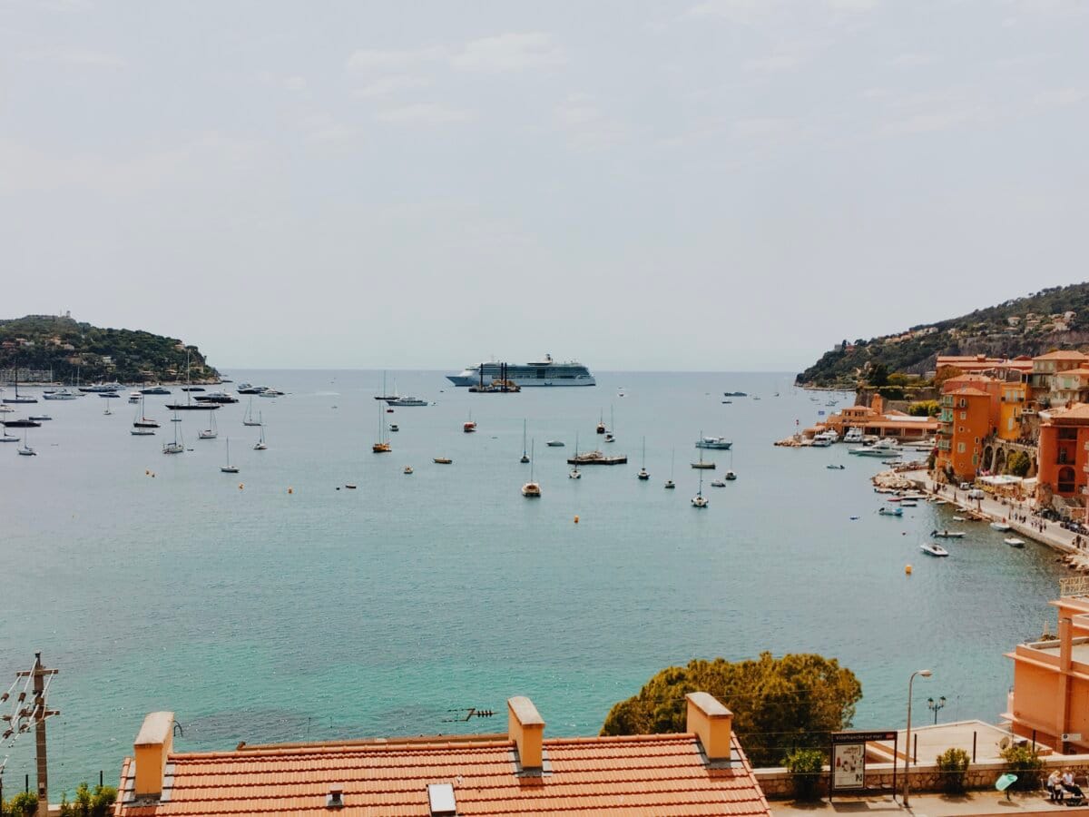 Royal Caribbean's Brilliance of the Seas docked in Villefranche-sur-Mer, France