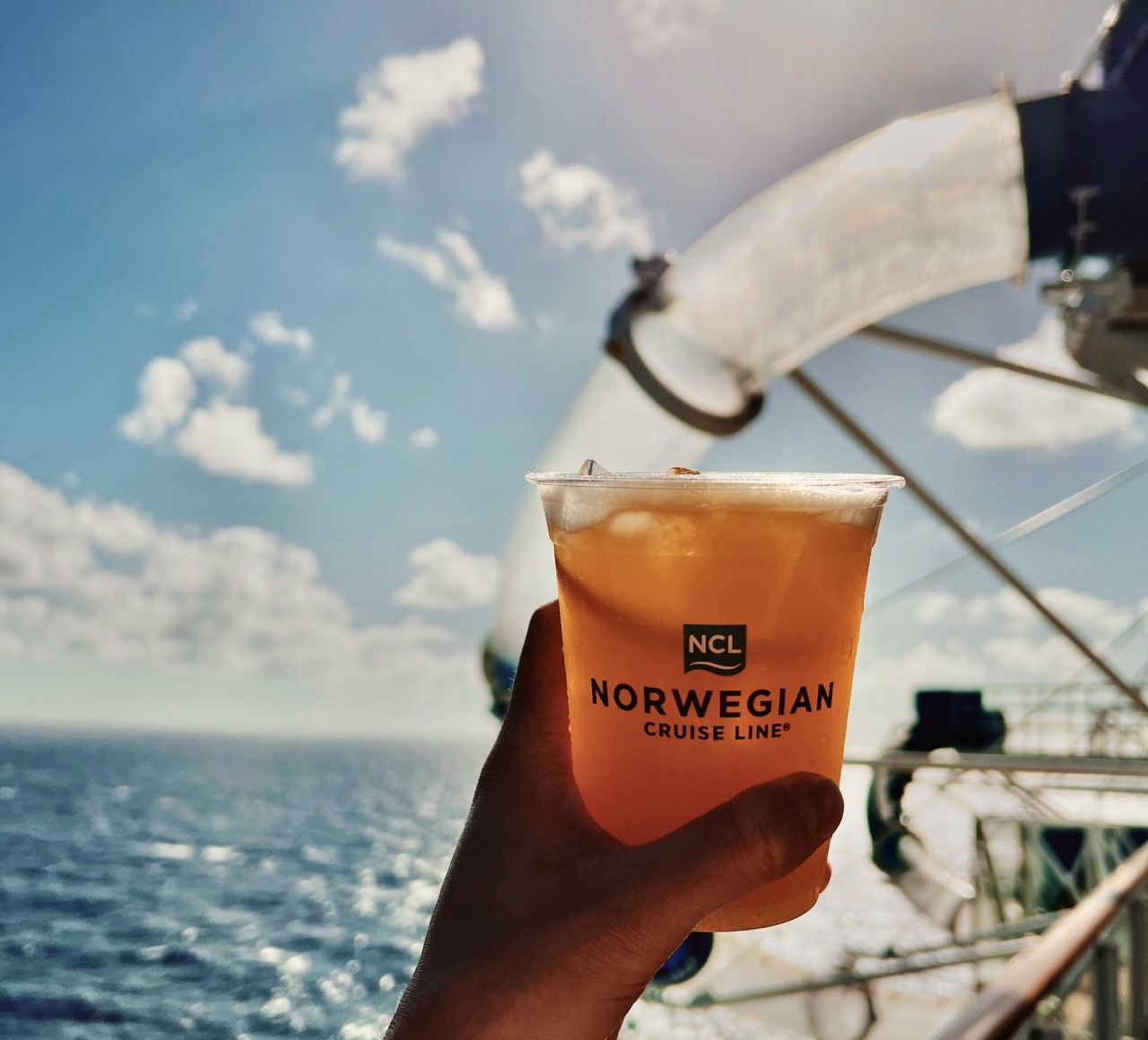 Norwegian Cruise Line Drink with Slide 