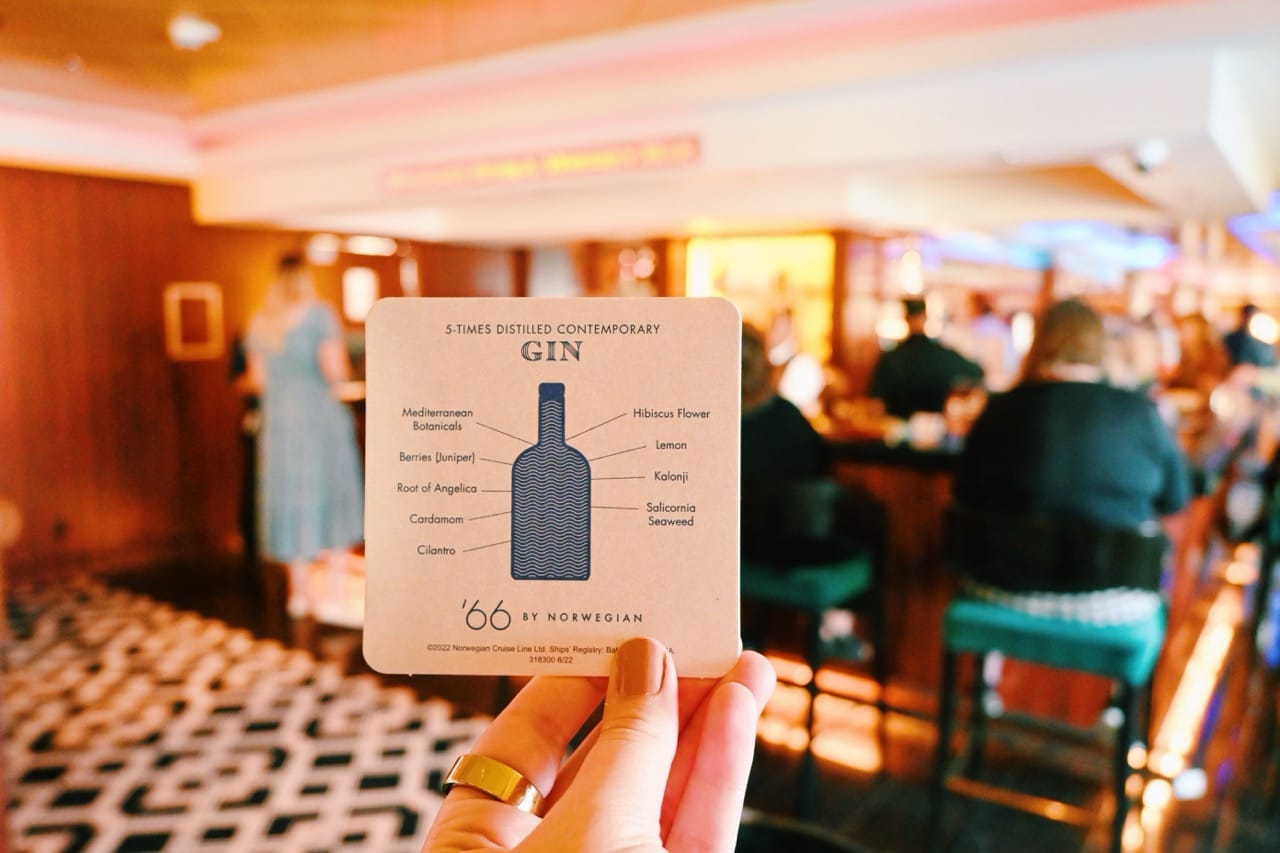 Norwegian Cruise Line Maltings Whiskey Bar Coaster