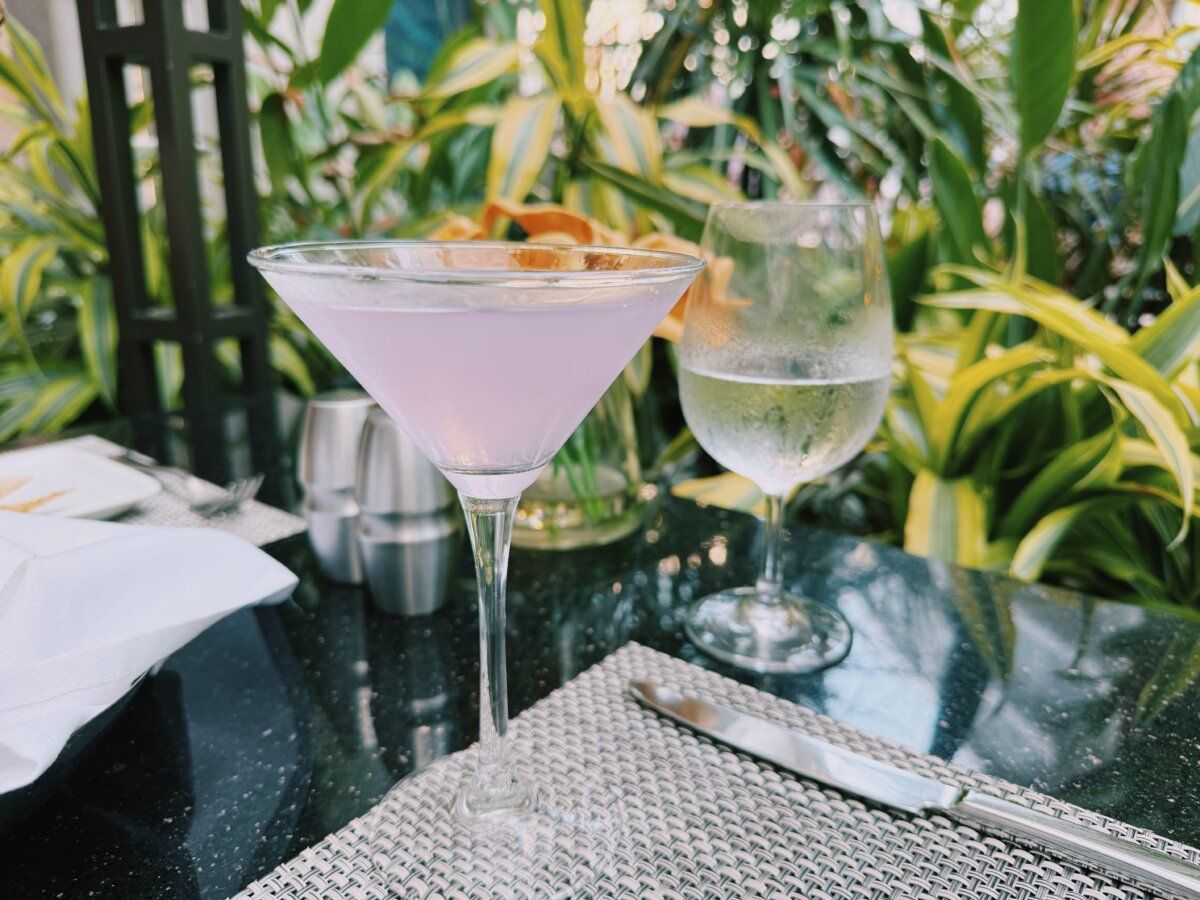 Martini at Chops Grille on Royal Caribbean cruise