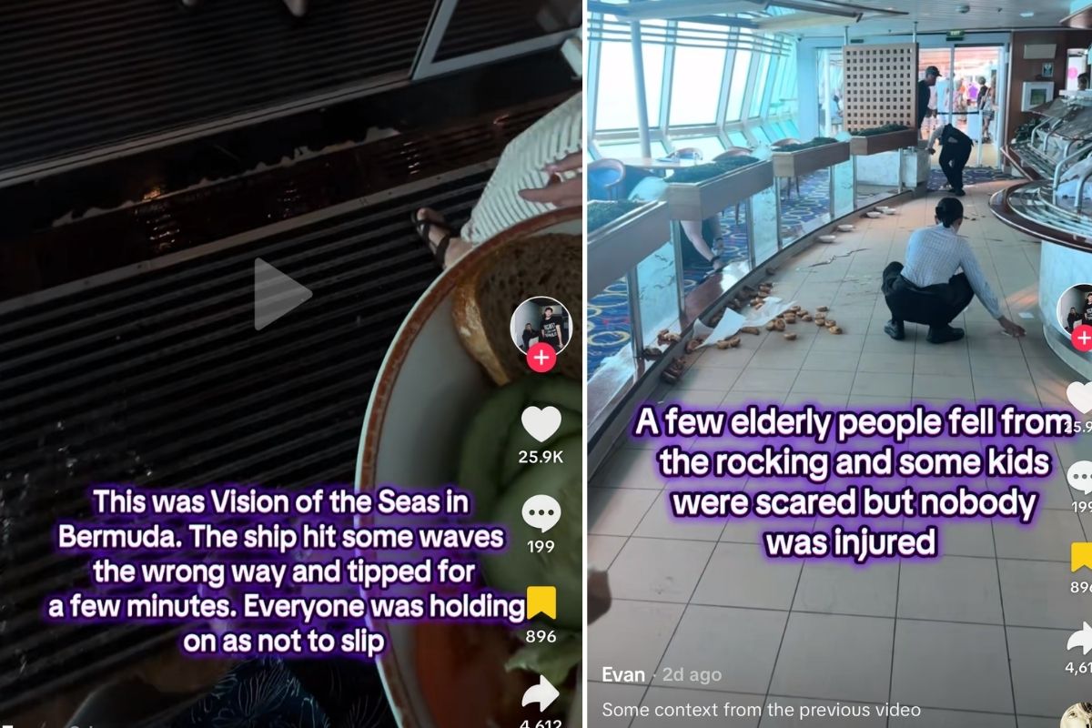 Vision of the Seas hits rough waves on Bermuda cruise