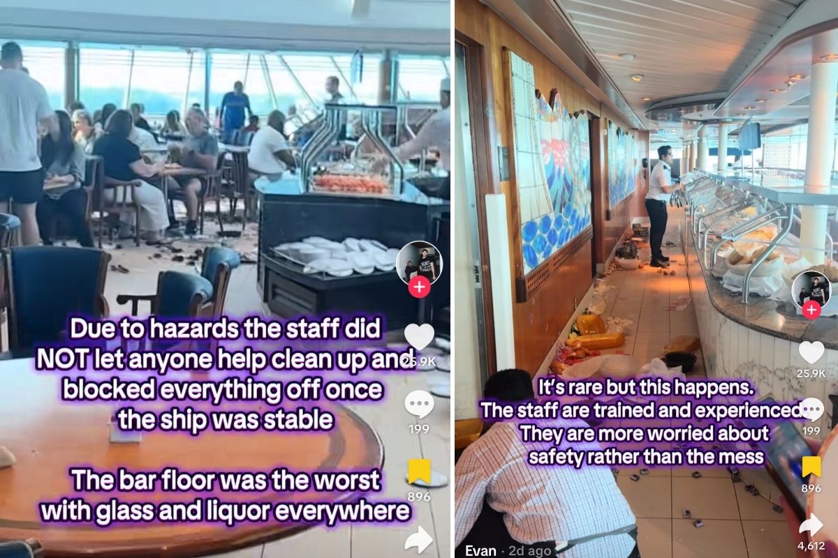 Vision of the Seas hits rough waves on Bermuda cruise