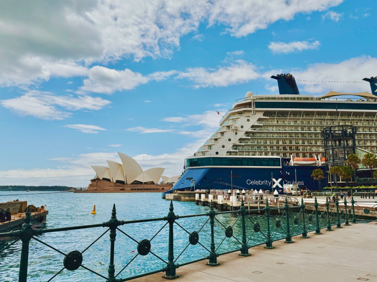Celebrity Solstice docked in Sydney Harbor, Australia