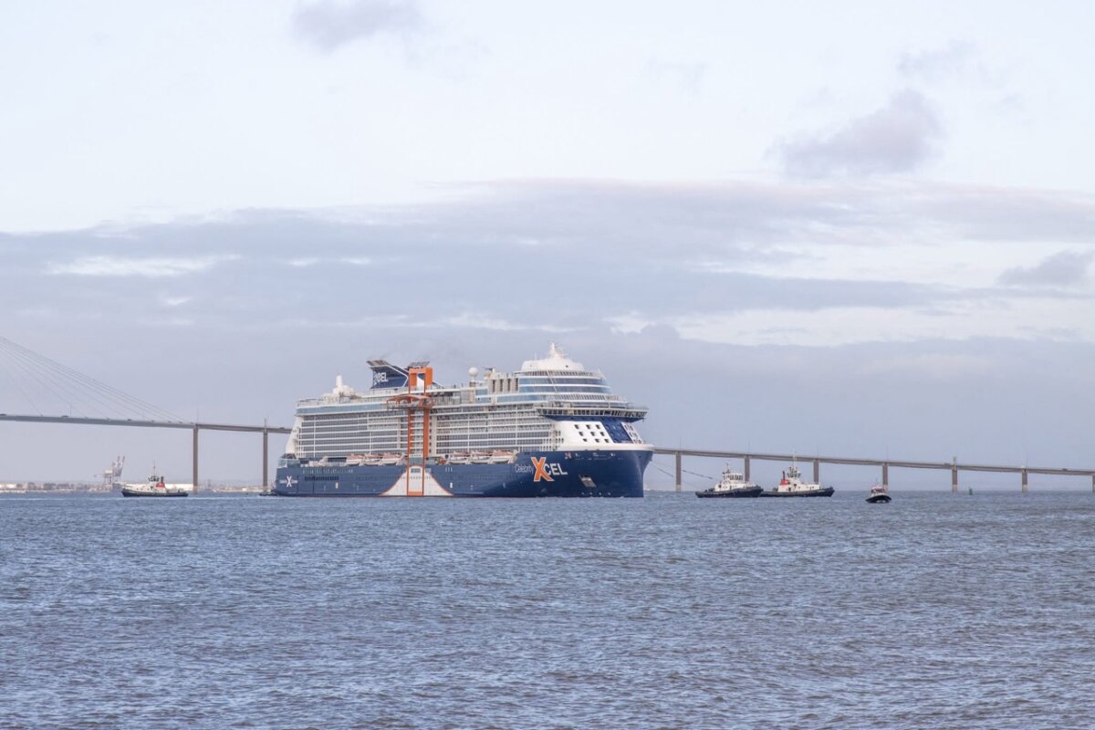 Celebrity Xcel departing from France