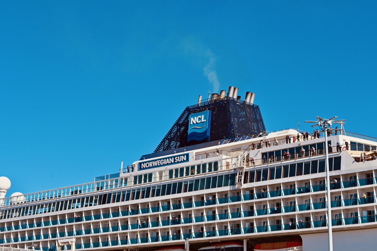 NCL Sun docked in Spain