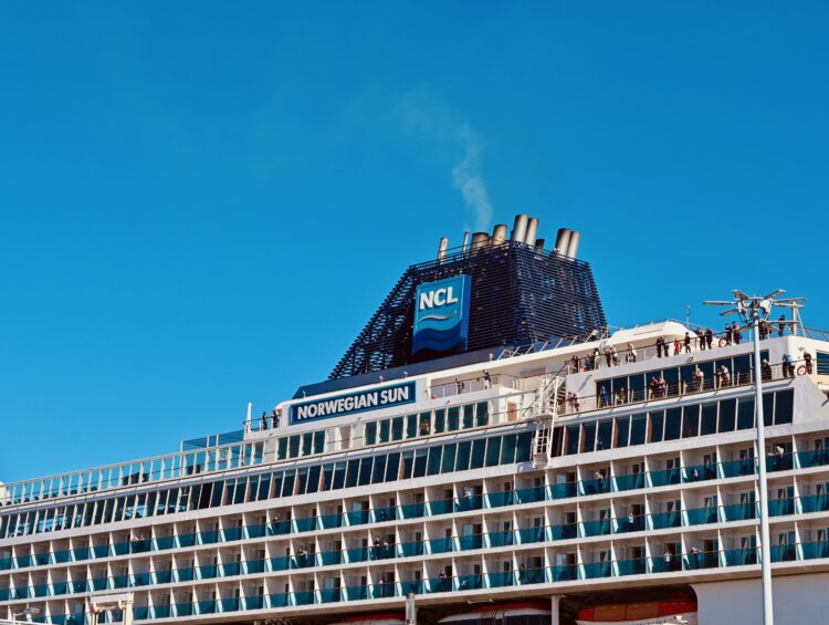 NCL Sun docked in Spain