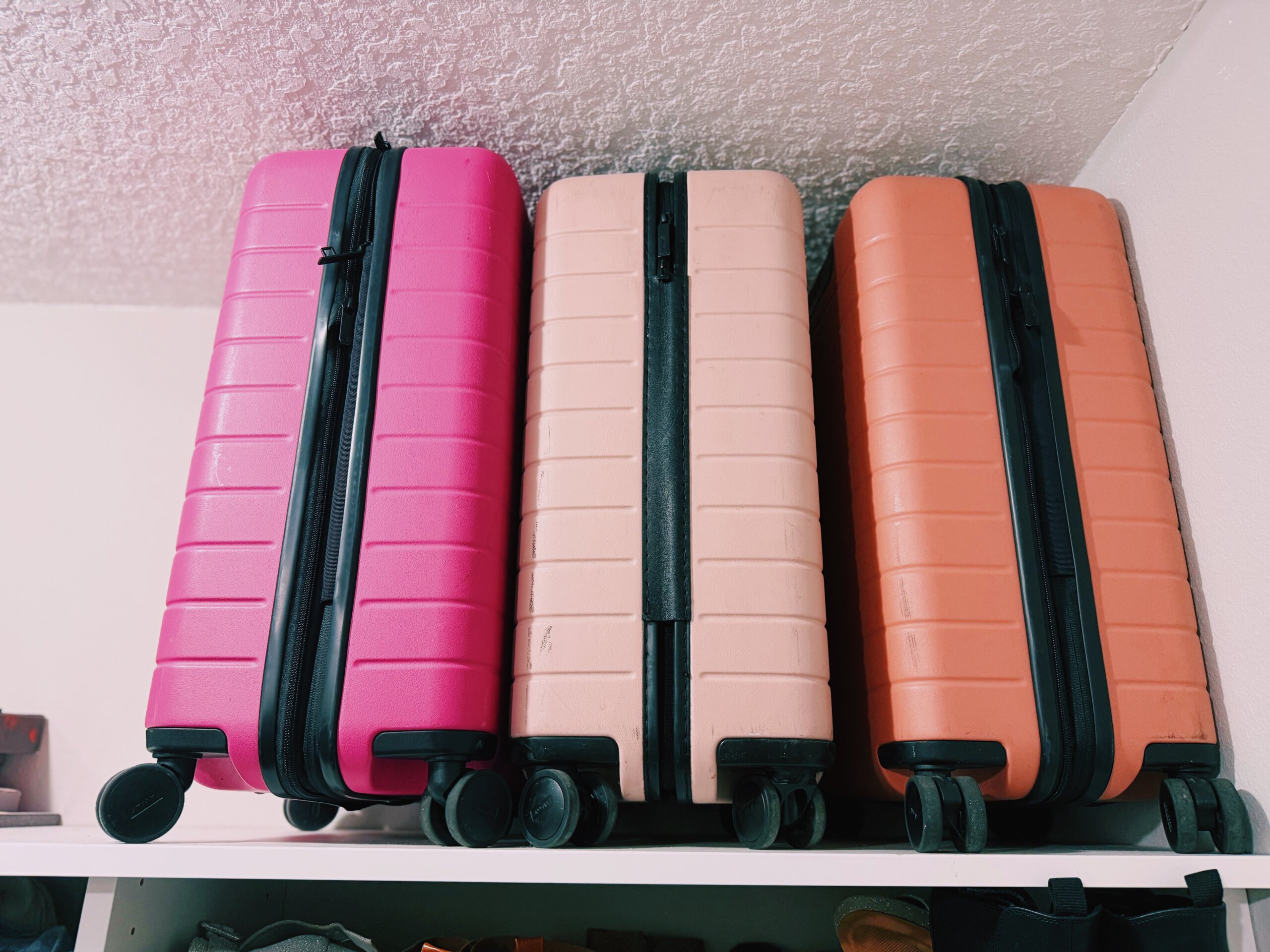 Away Luggage Bigger Carry Ons in Pink