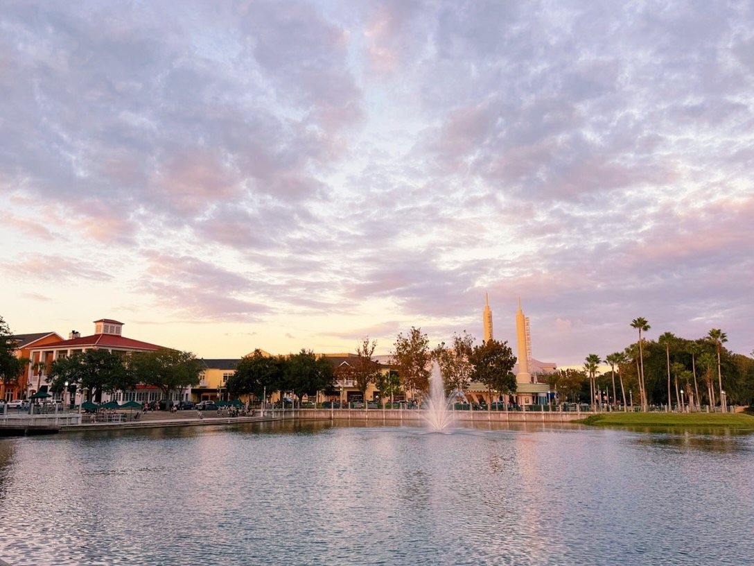 Celebration, Florida lakeside walk
