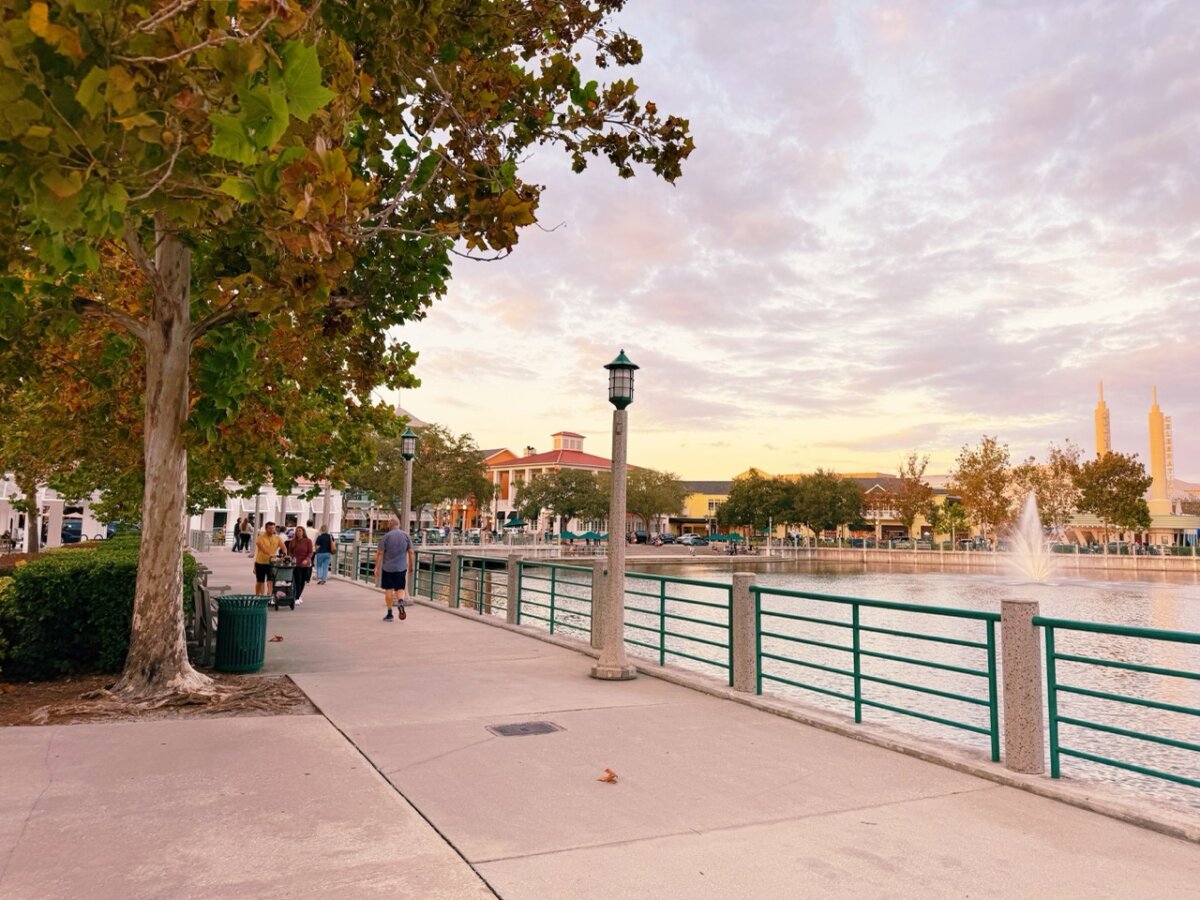 Walkway in Celebration, Florida