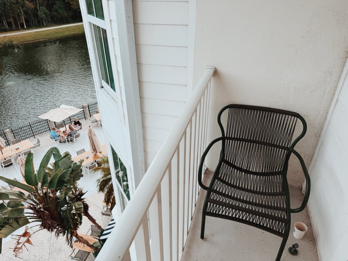 Balcony hotel room at the Inn at Celebration