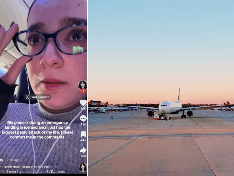 TikToker lohannysant shares her scary flight incident on Delta 45 diverted flight
