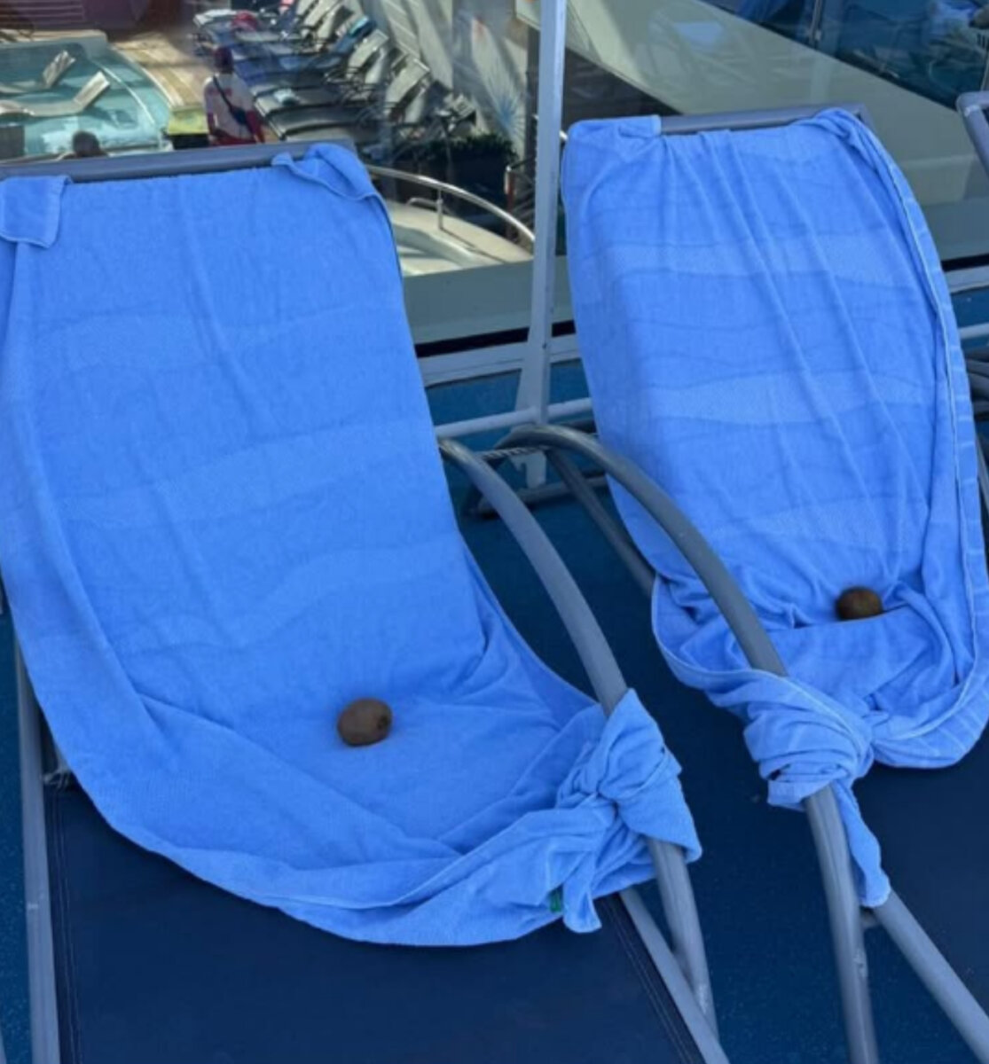 Ovation of the Seas Chair Hogging