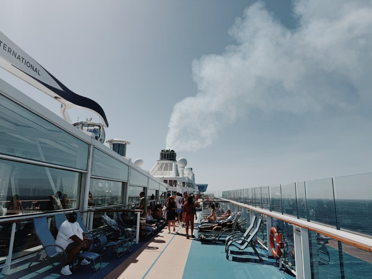 Ovation of the Seas walking path