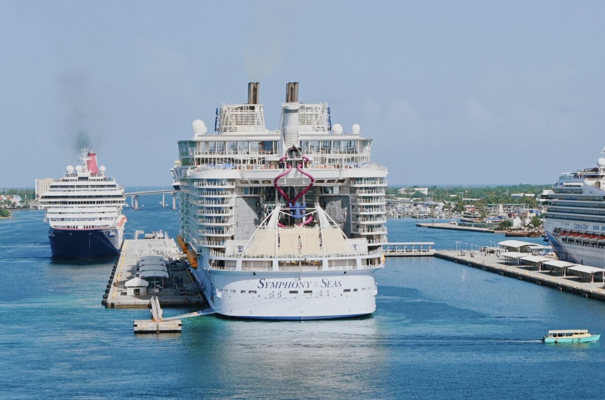 Royal Caribbean's Symphony of the Seas docked in Nassau, Bahamas