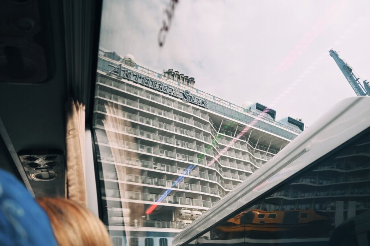 Anthem of the Seas docked in Phu My, Vietnam