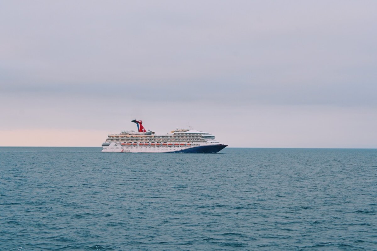 Carnival Radiance sailing in the Pacific