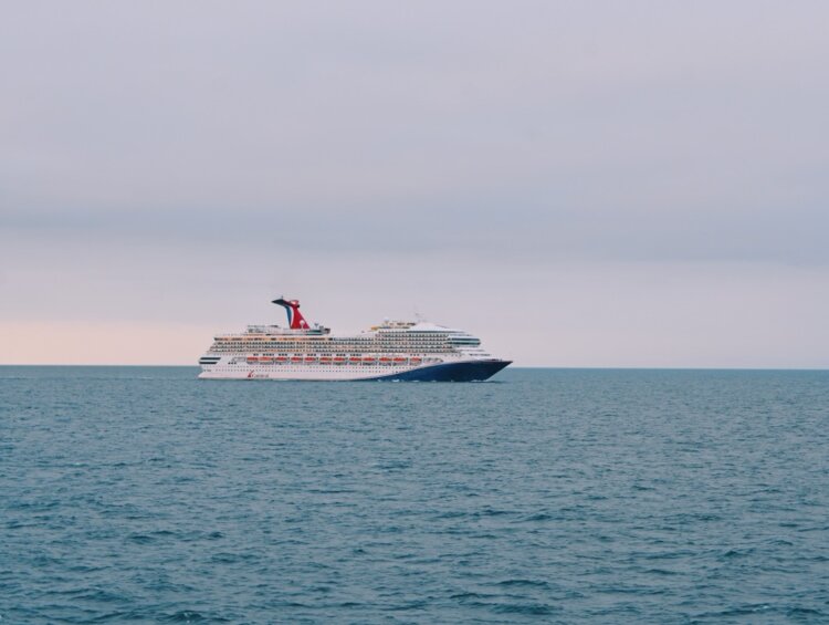 Carnival Radiance sailing in the Pacific