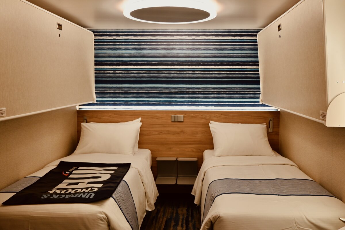 Inside cabin on Carnival Celebration