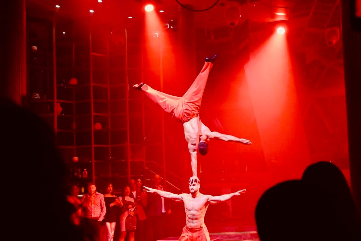 Celebrity Ascent entertainment acrobatics