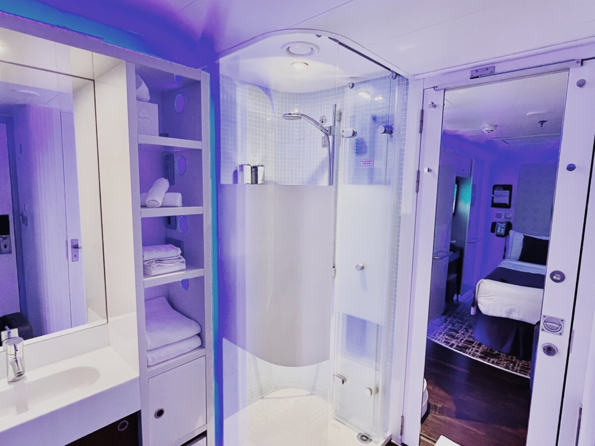 NCL solo cabin bathroom