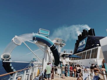 Waterslide on a Norwegian Cruise Line ship