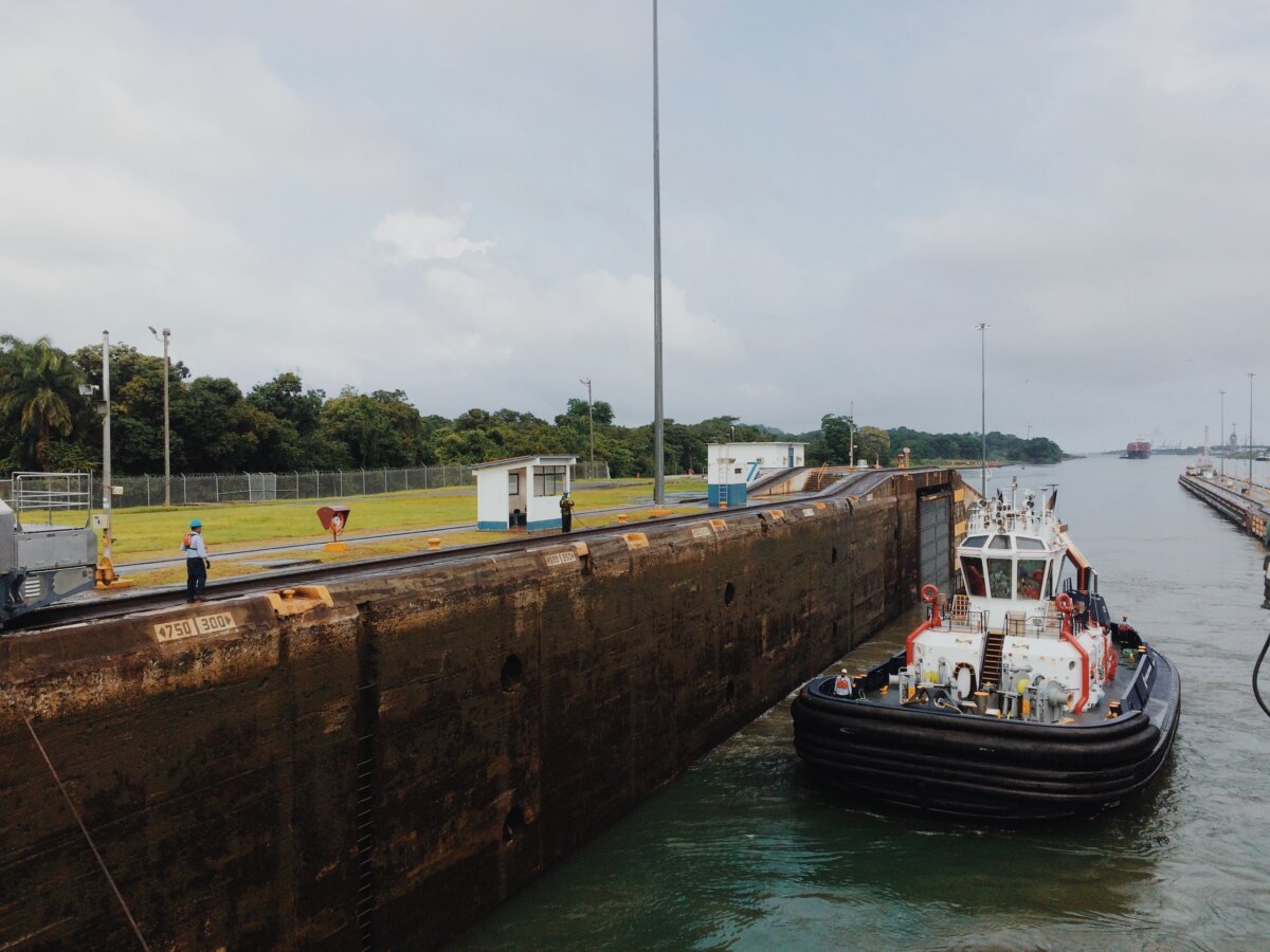 Cruising through Panama Canal 