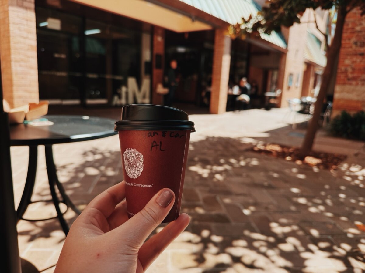 Coffee shop in The Rocks neighborhood, Sydney Australia
