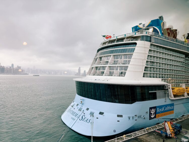 Anthem of the Seas docked in Hong Kong