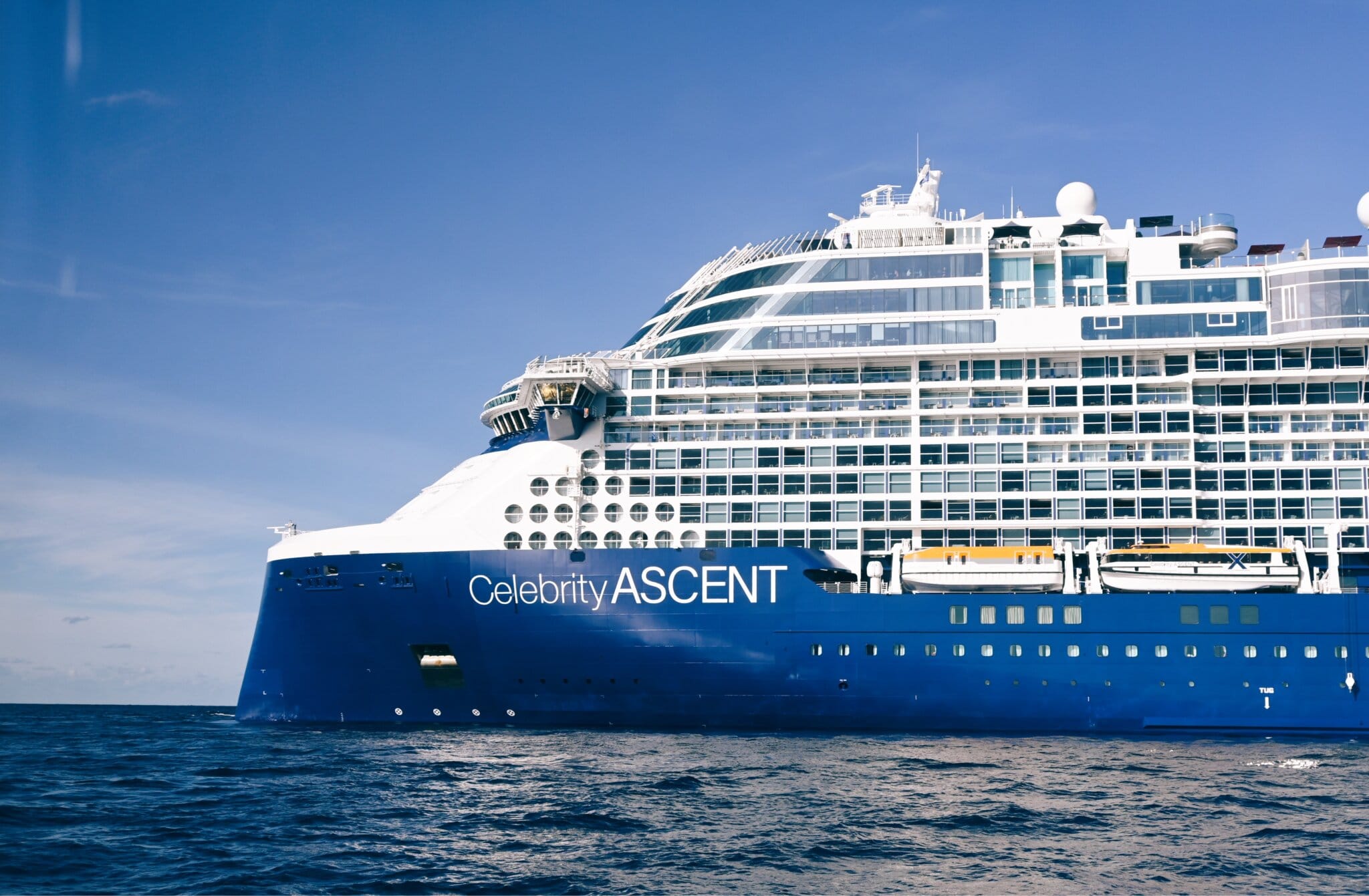 Celebrity Ascent sailing at sea