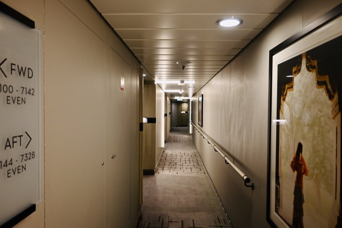 Celebrity Beyond cabin hallway