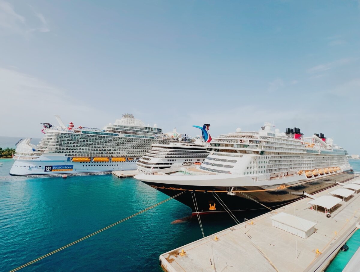 Disney Cruise Line docked in Nassau, Bahamas