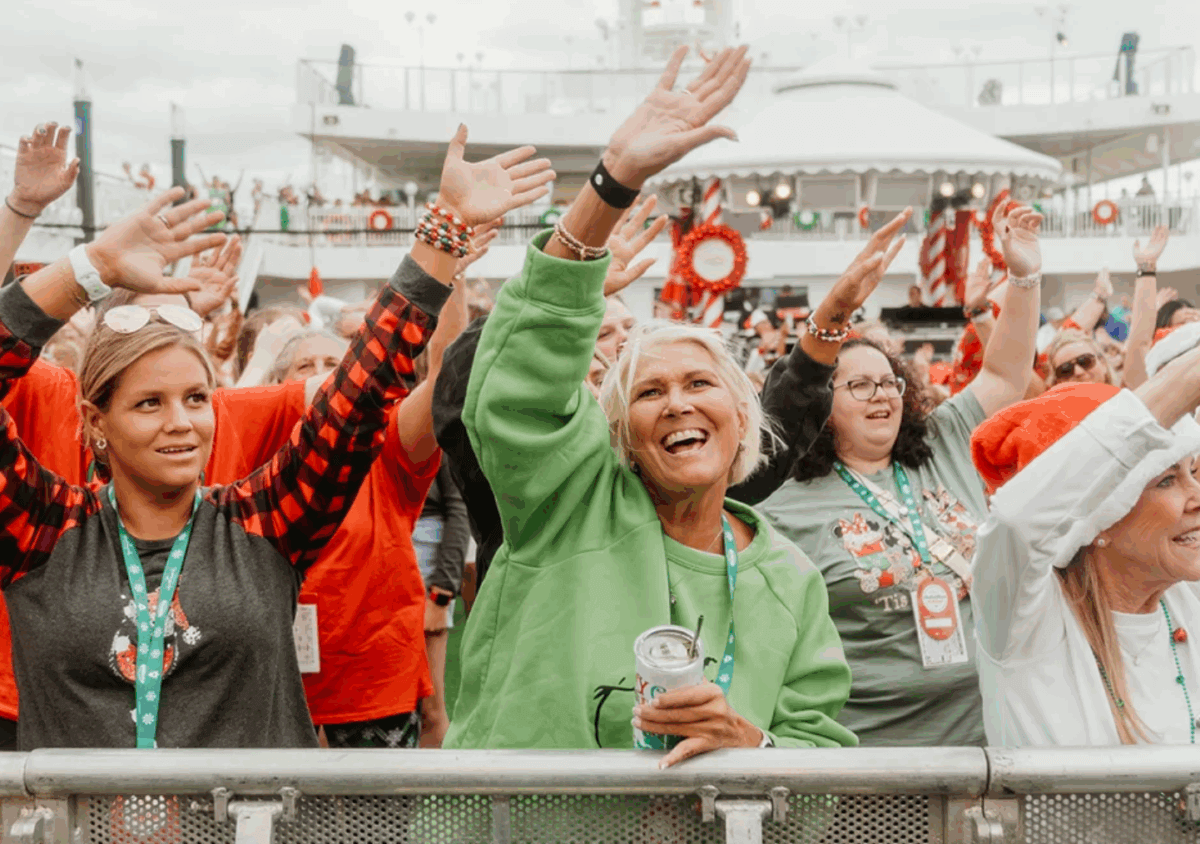 Hallmark Christmas Cruise deck party
