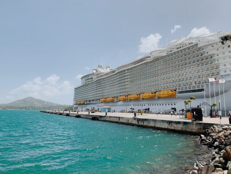 Harmony of the Seas docked in St. Thomas
