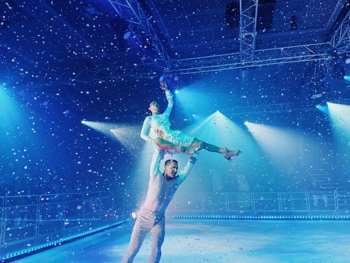 Ice skating performance on Royal Caribbean cruise