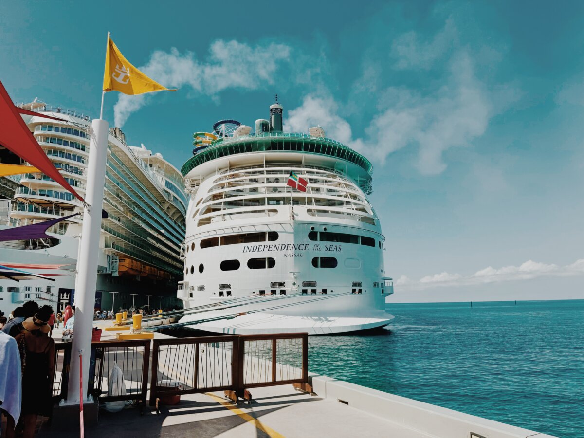 Royal Caribbean's Independence of the Seas docked