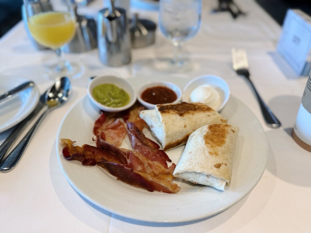 Breakfast Burrito in the Main Dining Room