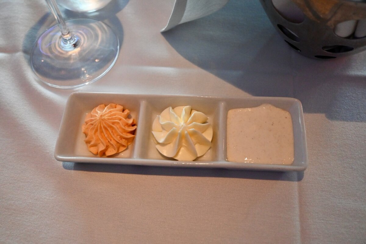 Celebrity Silhouette butter at dinner