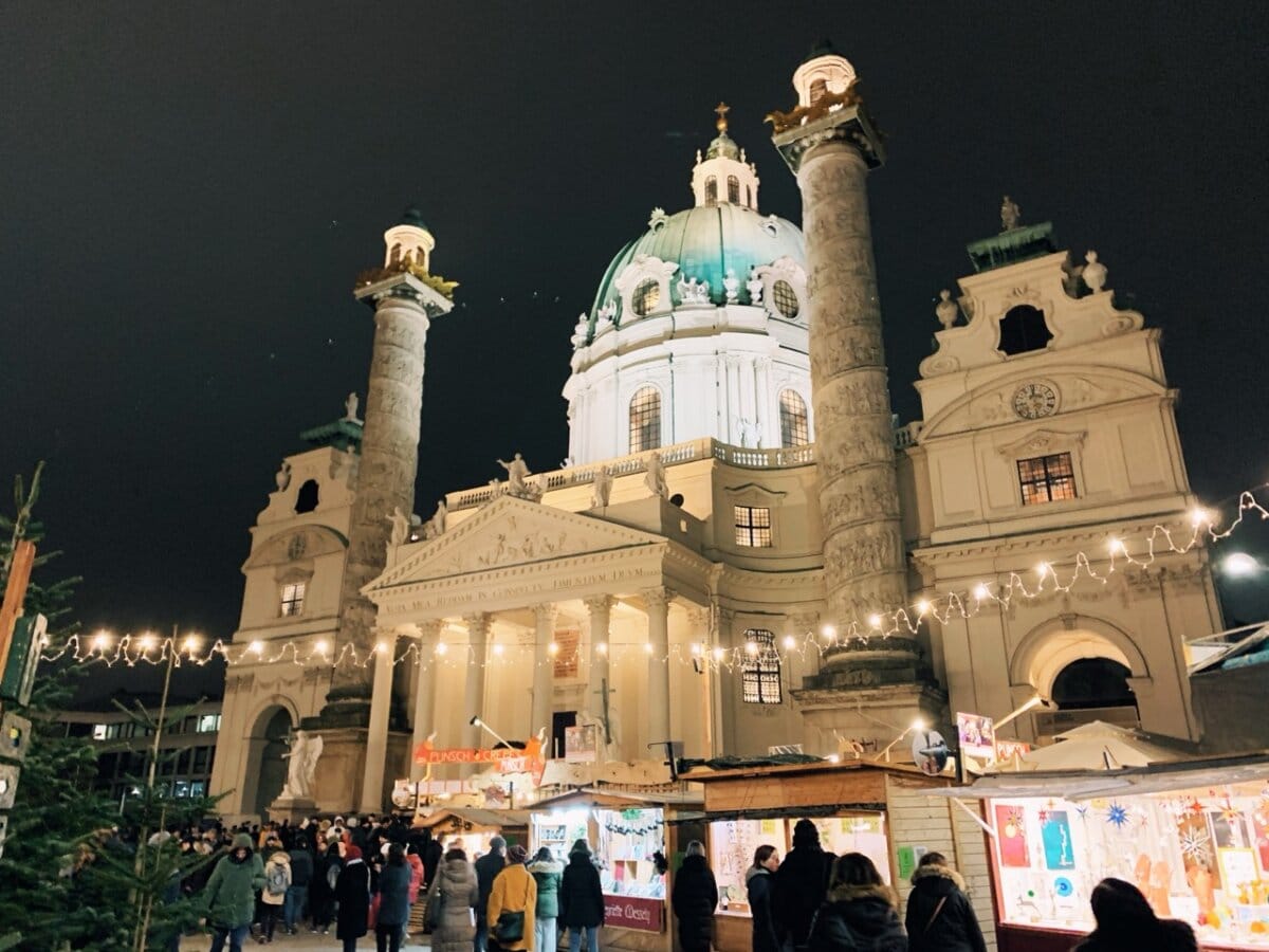 Art Advent at Karlsplatz in Vienna Christmas Market
