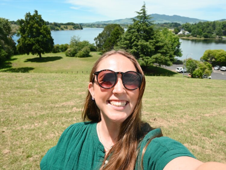 Allie Hubers during Shore Excursion Group tour in New Zealand