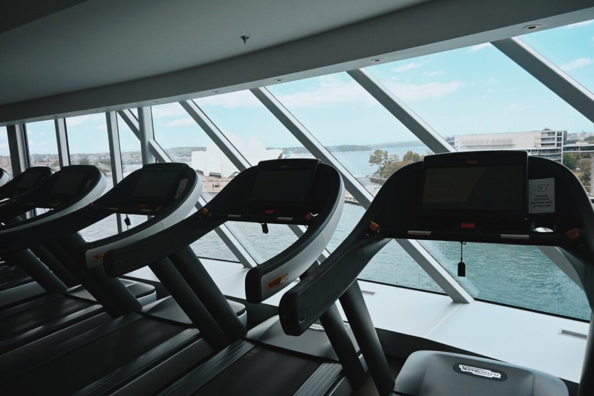 Celebrity Cruise gym treadmills