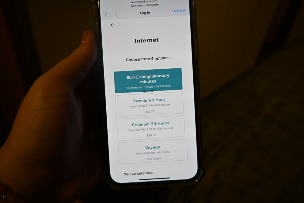 Celebrity Cruise Internet Cost