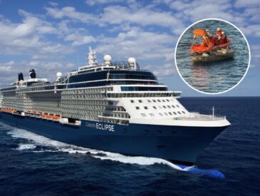 Celebrity Eclipse Rescue Operation Distressed Boar